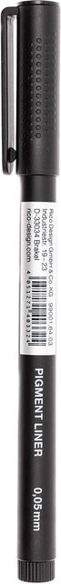 Rico Design Paper Poetry Pigment Liner Fineliner in Schwarz mit 0,05 mm Stärke - Bild 1