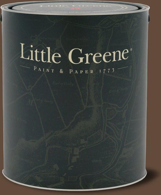 Little Greene Absolute Matt Emulsion Wandfarbe Scullery 318 in Grau-Braun, 1 l - Bild 1