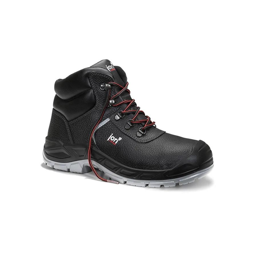 Elten JoChamp Mid ESD S3 Sicherheitsschnürstiefel aus Rindleder in Schwarz, Größe 43 - Bild 2