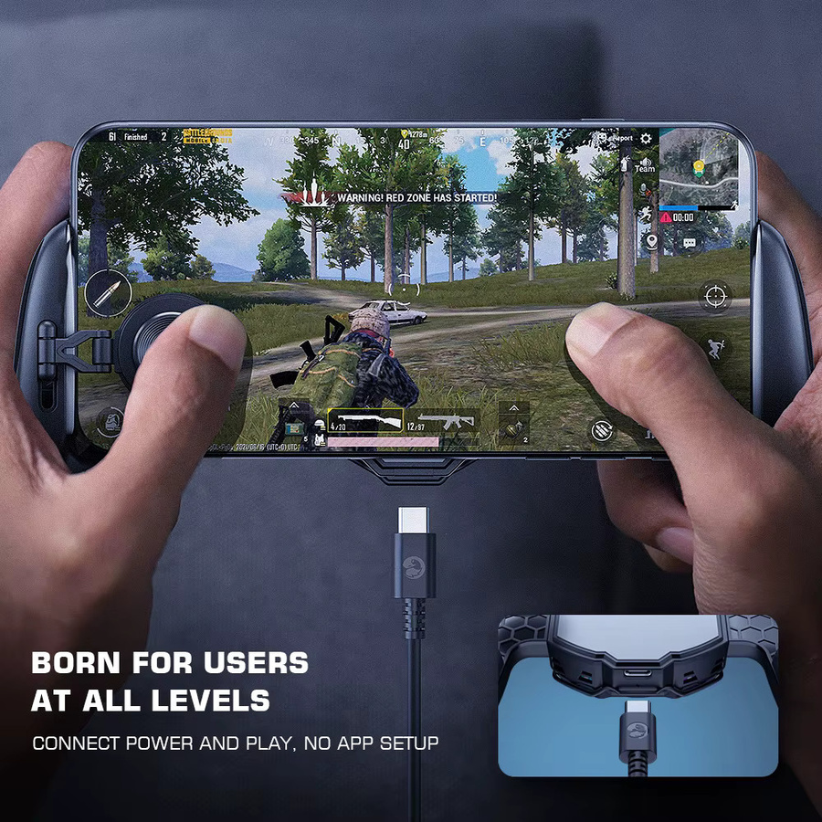 GameSir F8 Pro Mobiles Kühl-Gamepad in Schwarz mit integriertem Lüfter und Smartphone-Kühler für Android und iPhone - Bild 4