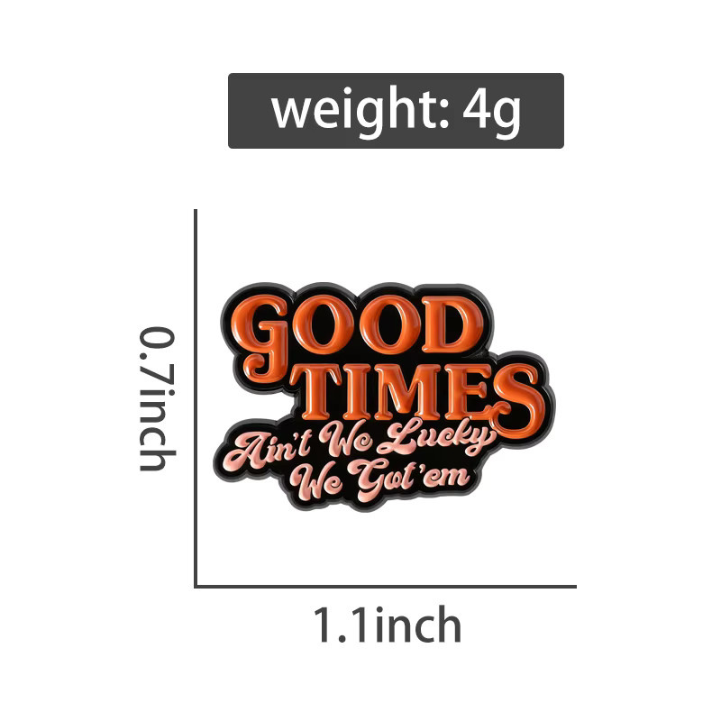 Good Times Emaille-Anstecknadeln, Bunt, Unisex - Bild 2