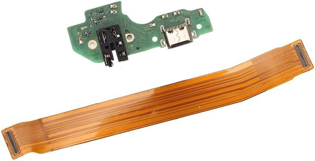 Samsung Galaxy A22 5G USB-C Ladeanschluss Ersatz Flexkabel PCB Board in Orange - Bild 1