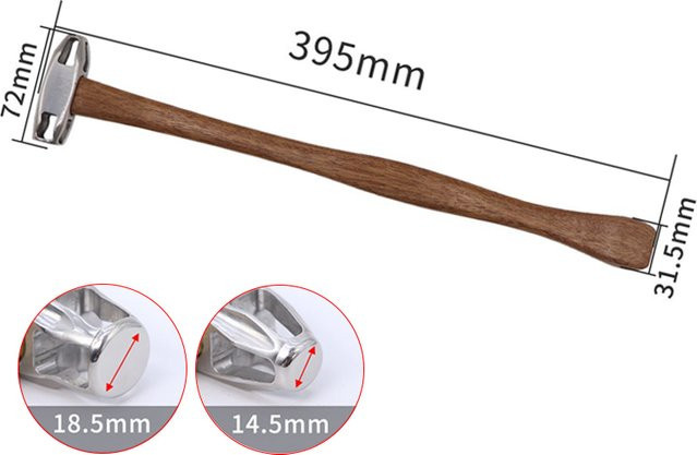 PDR King Holzhammer Tap Down Tool zur Dellenentfernung für die Karosserie - Bild 1