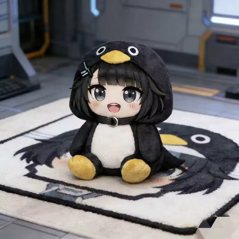 Bandai Kawaii Pinguin Plüschpuppe, Stofftier, 25/40cm - Bild 3