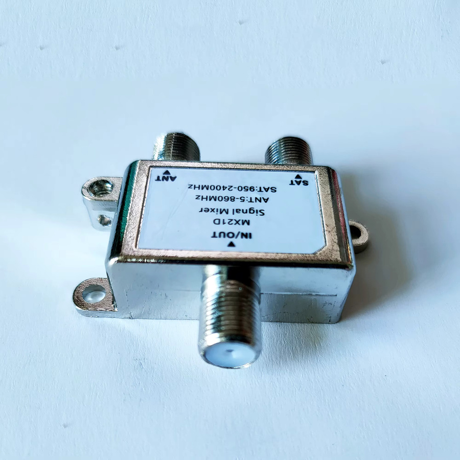 ZSAT/ANT Diplexer-Kabel und Satelliten-TV-Kombinator MX21D DVB-S2 DVB-T2 DVB-C in Silber - Bild 3