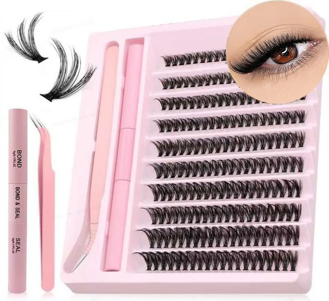 MOXIREA Wimpern-Set, 200 Cluster 0,07D Curl - Bild 1