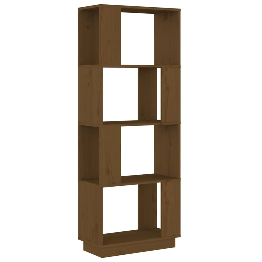 vidaXL Bücherregal und Raumteiler aus Massivholz Kiefer in Honigbraun, B/T/H: 51 x 25 x 132 cm - Bild 2