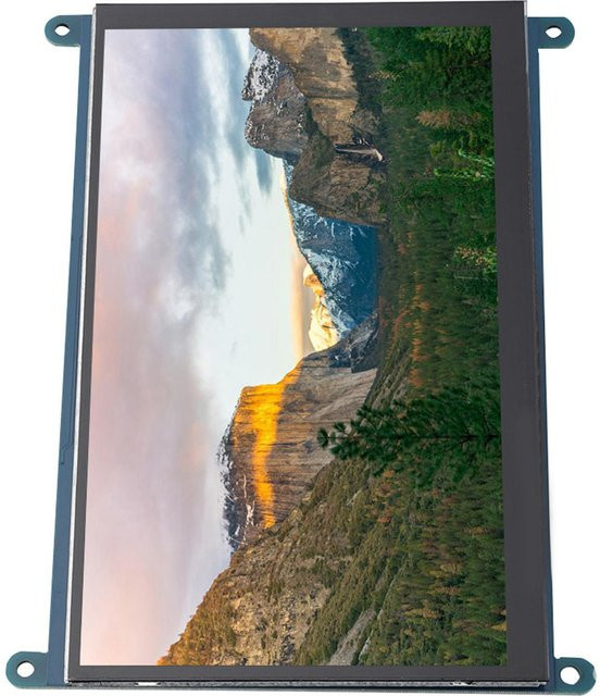 mfySpace 7 Zoll LCD HD Multimedia Display mit kapazitivem Touchscreen in Schwarz für Raspberry Pi, Auflösung 1024x600 - Bild 1