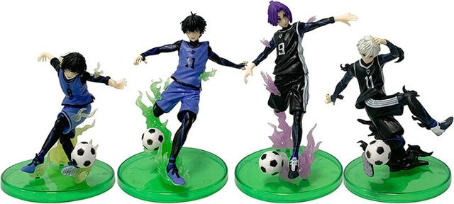 Bandai Jieshiyi Noguchi Shiro Fenglehui Fußball, PVC Modell Charakter Spielzeug, Blau - Bild 1