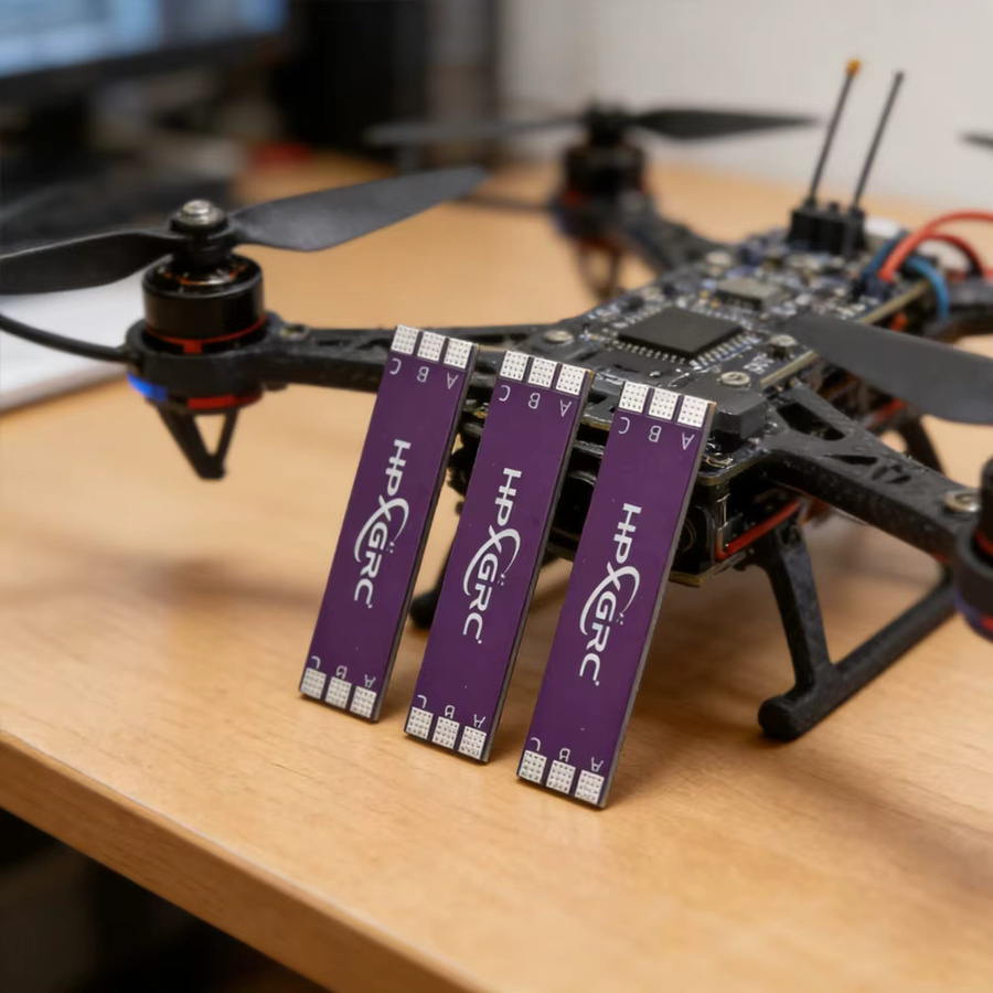 HPXGRC 4er-Set ESC Stromverteilungsplatine 40mm 3-8S für FPV Drohnen in Lila - Bild 3