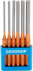 Gedore Splinttreiber-Satz 119 L in langer Form, 6-teilig mit PVC-Halter, Farben: Gold, Silber und Kupfer - Bild 1