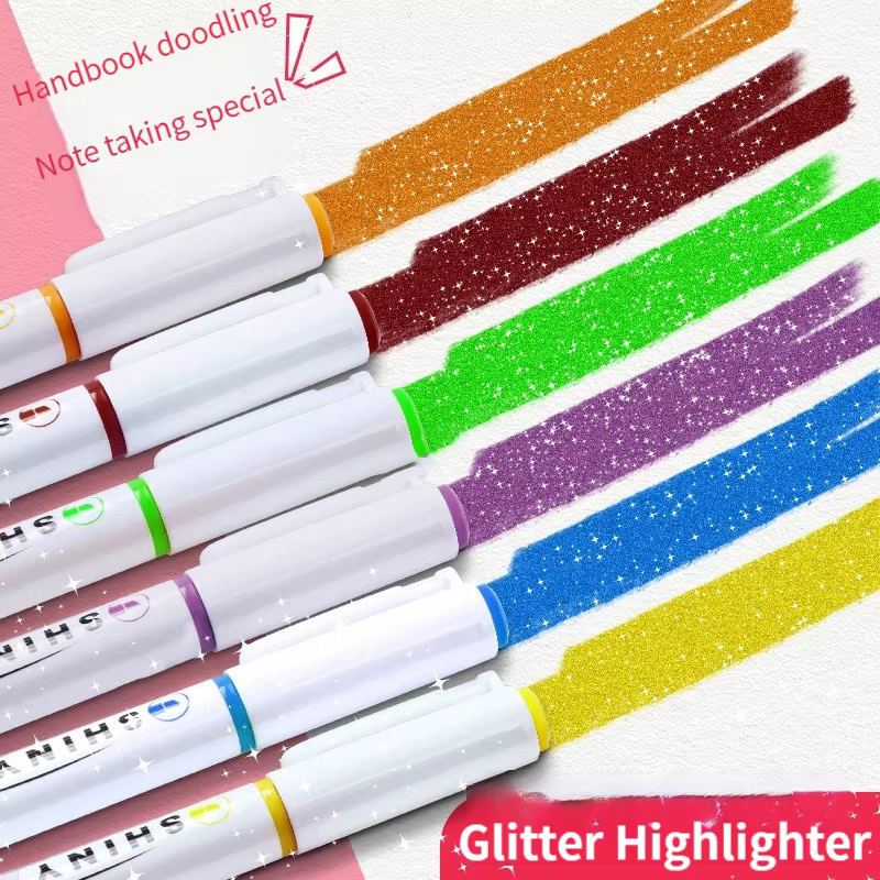 4er Set Metallic Glitter Marker in Gold und Multicolour für Scrapbooking und Kunst - Bild 1