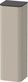Duravit Halbhochschrank Happy D.2 Plus in Tau Beige Matt mit Glasfachböden, B/T/H: 40 x 36 x 133,6 cm, Tür links - Bild 1