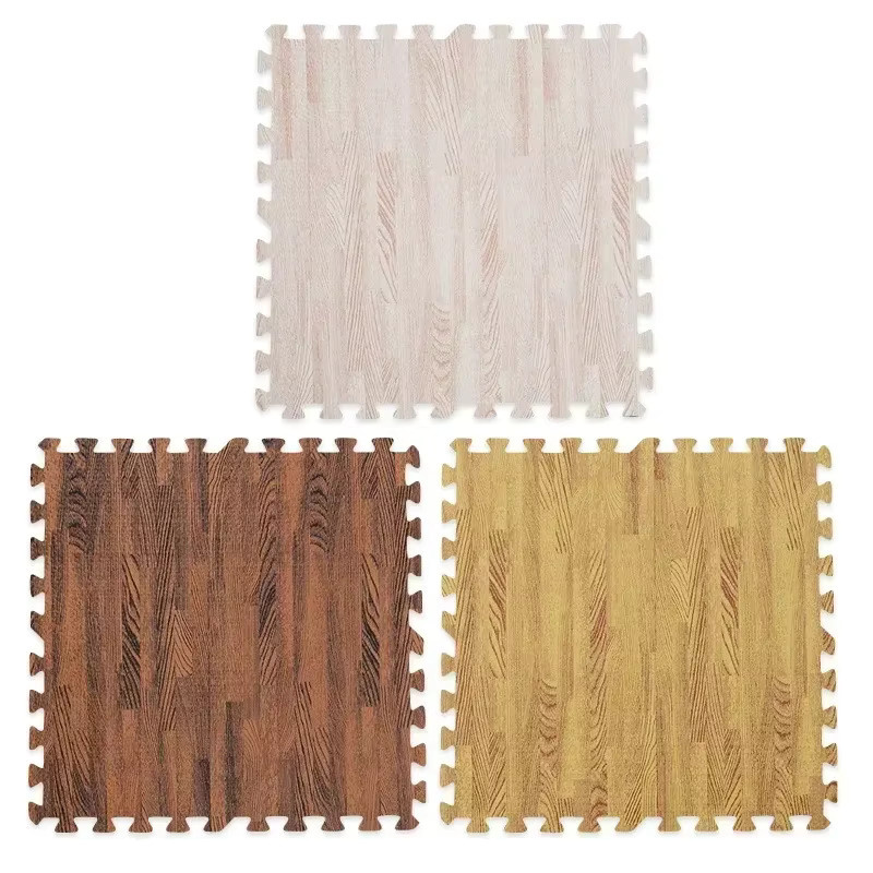 DHDH Puzzle-Bodenschaumteppich in Holzoptik, wasserdichte und rutschfeste Spielmatte für Babys und Kinderzimmer, B/T/H: 30 x 30 x 8 cm - Bild 3