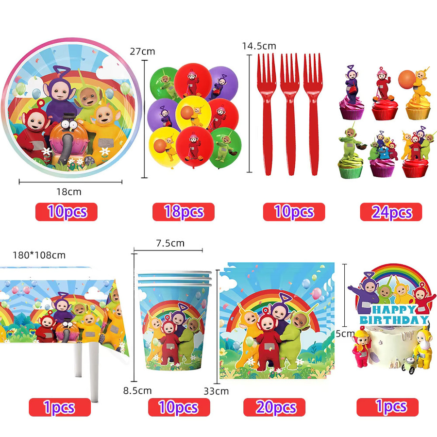 Hasbro Teletubbies Geburtstagsparty-Dekorationen - Bild 1