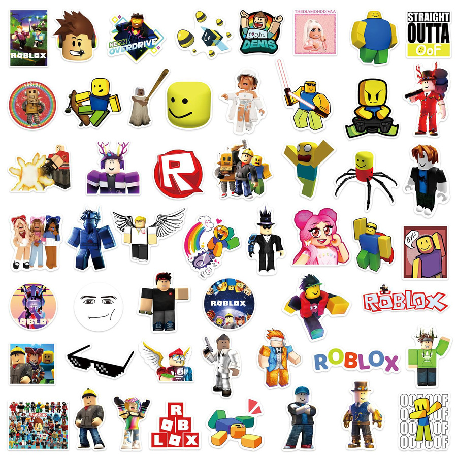 Roblox Graffiti Aufkleber 50 Stück Wasserdichte Vinyl-Aufkleber - Bild 2