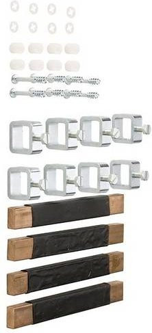 Hager UM05CR Sammelschienenverbinder 60mm 20x5/10mm 4polig für FR Sammelschienenverbinder 500A - Bild 1