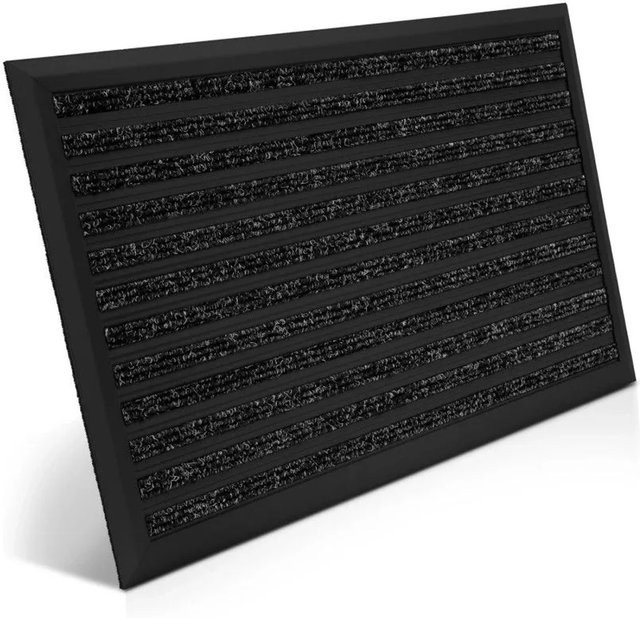 Bomoe AluGant D Alu-Fußmatte aus Aluminium und Gummi, Anthrazit, B: 60 cm, T: 90 cm, H: 1,5 cm - Bild 1