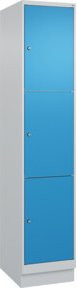 C+P Schließfachschrank Classic PLUS mit Sockel und 1 Abteil, Farbe Grau und Lichtblau, B/T/H: 195 x 40 x 50 cm - Bild 1