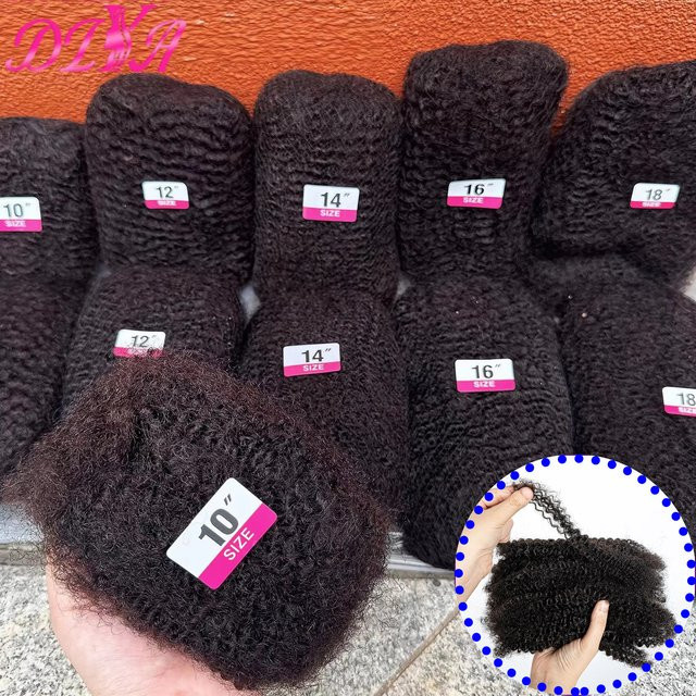 Magic Wave Afro Kinky Bulk Echthaar, 10-18 Zoll, Remy Haarbündel - Bild 1
