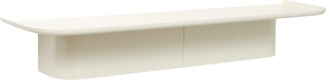 HAY Korpus Regal Garderobe L in Beige oder Weiß mit Rückwand und Haken aus Metall - Bild 1