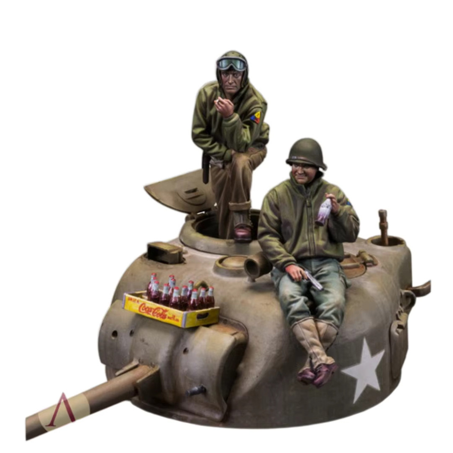 GK Amerikanischer Panzersoldat, Resin-Soldatenmodell, 1/35, unmontierter und unbemalter Bausatz - Bild 2
