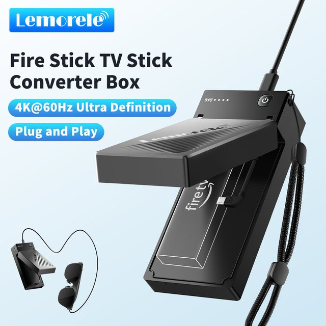 Lemorele 4K HDMI zu Typ-C Switcher AR Brille Ladeadapter und Videoadapter in Schwarz - Bild 1