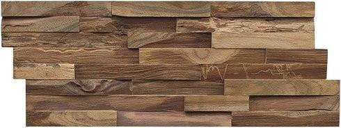 INDO Wandverblender INDO Teak Elegance, braun, geölt, Holz, Stärke: 2 cm - Bild 1