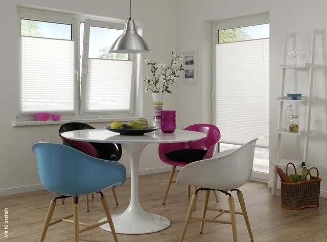 Boviva Spannplissee Single Pleat in Weiß, Breite: 55 cm, Höhe: 130 cm - Bild 1