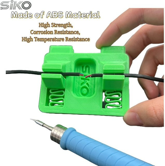 WYLIE 3er-Set verstellbare Drahtvorrichtung mit Federbelastung für DIY-Elektroarbeiten und Lötwerkzeuge, grün/mehrfarbig - Bild 1