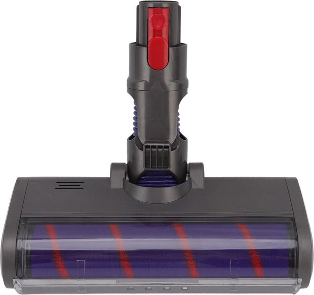 Dyson Ersatz Flanell-Rollenreinigerkopf für Staubsauger V7 V8 V10 V11 mit LED-Scheinwerfer und Hartboden-Düse in Schwarz - Bild 1