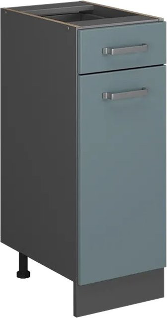 Vicco Küchenunterschrank R-Line modern in Anthrazit und Blau, Breite: 30 cm - Bild 1