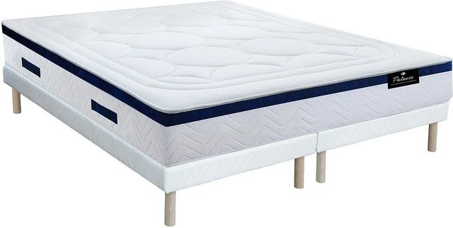 Vente-unique Bettgestell Marquis mit Matratze und Lattenrost in Weiß, B/T: 180 x 200 cm - Bild 1