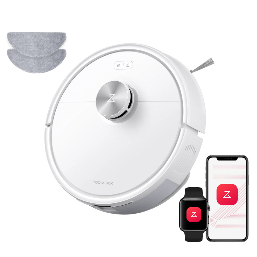 Roborock Q7 M5 Set Saug- und Wischroboter in Weiß mit 2 zusätzlichen Wischtüchern und App-Steuerung - Bild 1