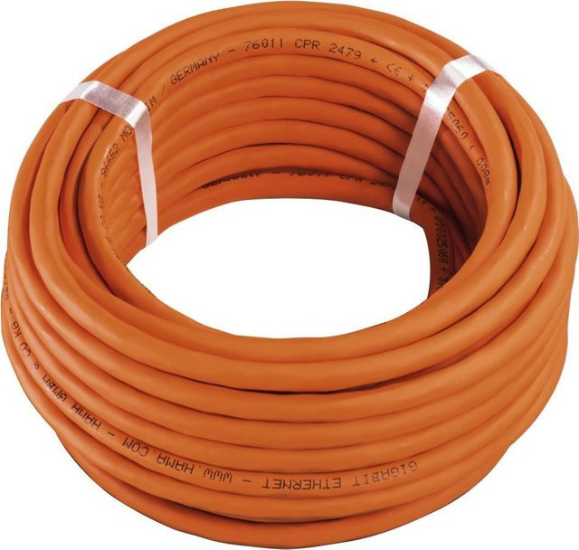 Hama Netzwerkkabel CAT-7 Ethernet LAN S/FTP geschirmt Orange 25 m - Bild 2