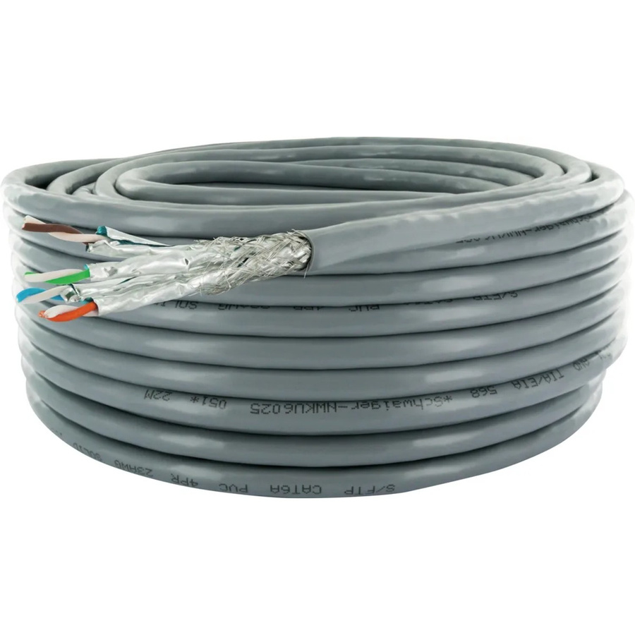 Schwaiger Netzwerkkabel S/FTP Cat6 Ethernet LAN Grau 25 m - Bild 3