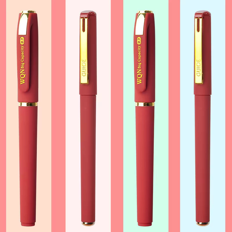 WQN Gelstift mit roter Tinte, 0,7 mm Schreibstärke, Set mit 3/6/12 Stück für Schule und Büro - Bild 6