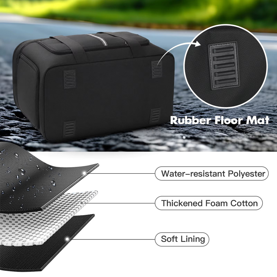 Anker Tragetasche für SOLIX C2000 Gen 2 Powerstation, schwarze Aufbewahrungstasche mit Organizer-Taschen für Reisen - Bild 4