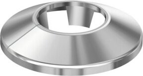 Flamco Klemmrosette RVC Click-System, Farbe Chrom, Durchmesser: 12 mm - Bild 1