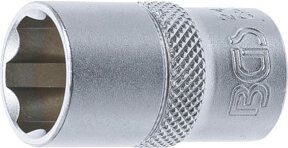 BGS Super Lock Steckschlüssel-Einsatz aus Chrom-Vanadium mit 1/2 Zoll Antrieb und 16 mm Schlüsselweite in Silber - Bild 1