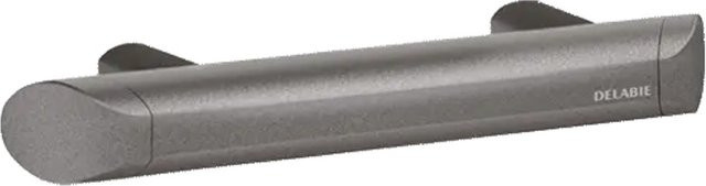 Delabie Be-Line Haltegriff aus Aluminium in Anthrazit, Wandmontage, rutschfester Griff, gerade Form - Bild 1