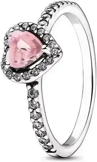 WEIQI123 Ring, 925 Silber, Herzförmig, Zirkonia, Damen - Bild 1