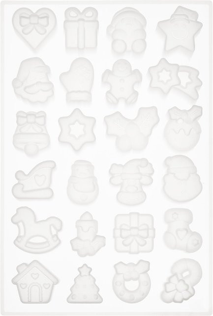 Rico Design Mini Silikon Gießform Weihnachten in Weiß - Bild 1