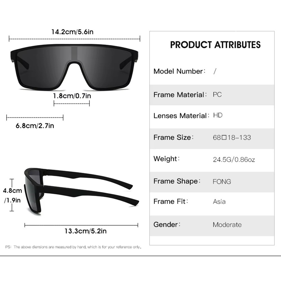 VEGUEROS Sportsonnenbrille, Wrap, Vollrand, Kunststoff, Multicolor, Unisex - Bild 2