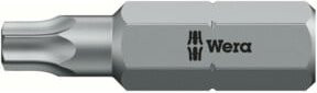 Wera Bit zähhart 1/4" T27x25mm mit Bohrung in Silber - Bild 1