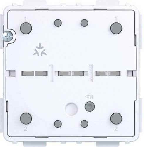 Hager WAC1010 Tastenmodul Matter vernetzbar, 1-fach, 230V, Weiß, für Unterputz-Einsatz - Bild 1