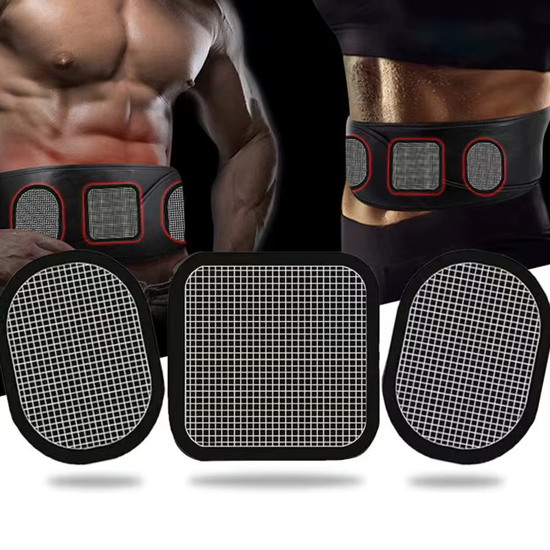 Yinhang Elektrischer Muskelstimulator mit Elektroden und Gel, 3-teiliges Set, Unisex - Bild 2