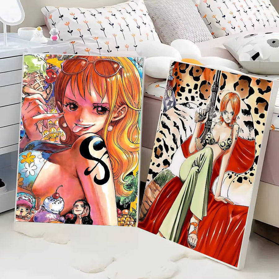 One Piece Nami Manga Poster Vintage Wandkunst Dekoration in Mehrfarbig - Bild 4