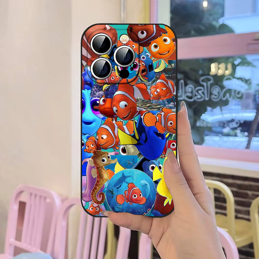 Mesuca Anime Film F-Finding N-Nemo Handyhülle für iPhone 17 16 15 14 13 12 11 Pro Max Plus Mini aus weichem TPU in Multicolour - Bild 6
