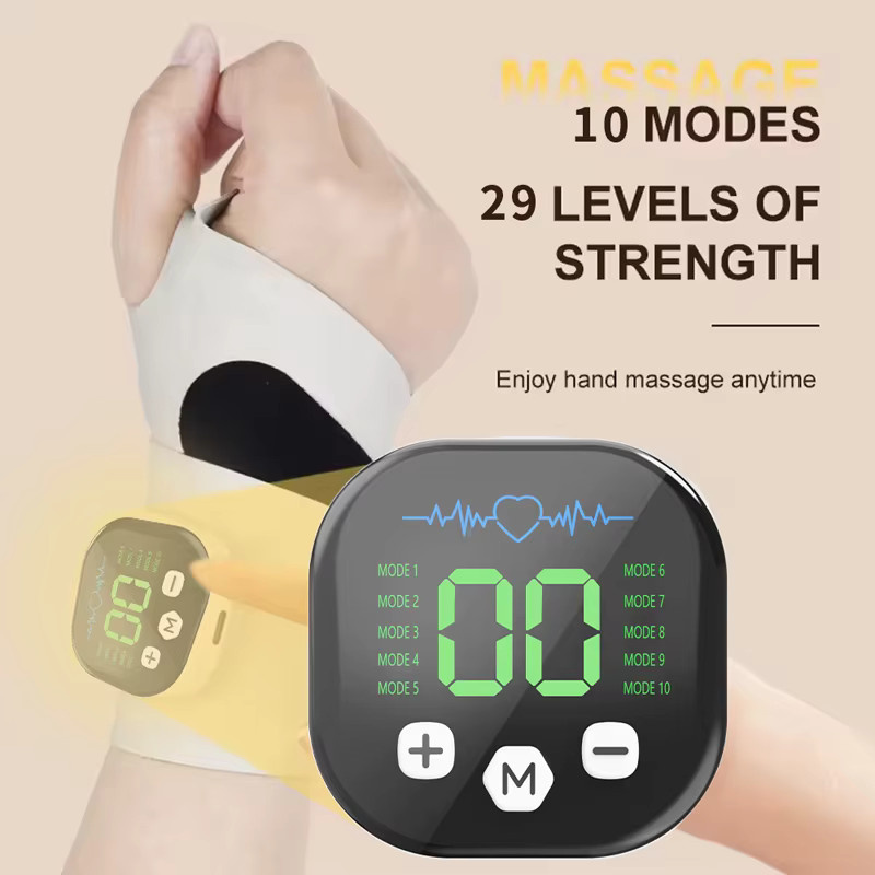 Windaily EMS Elektrisches Kabelloses Hand- und Handgelenk-Massagegerät, Weiß - Bild 2